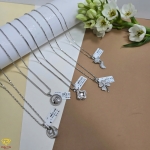 Dây chuyền vàng trắng (mã DCVT 325)